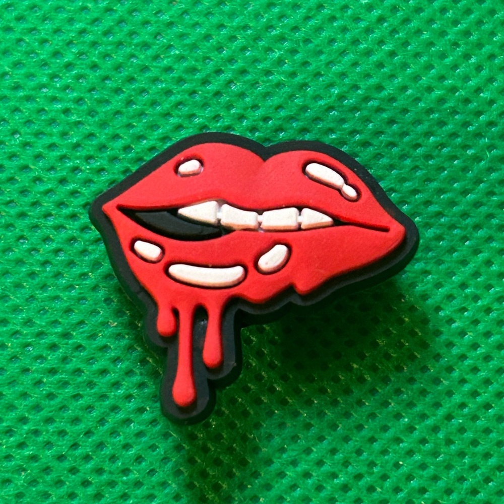🌼 (5/$10 or 10/$15) NEW “Lips” Fun Croc Shoe Charm Collection